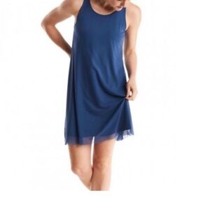 Oiselle Rabbit Mesh Layered Minimalist Athleisure Mini Dress size 4